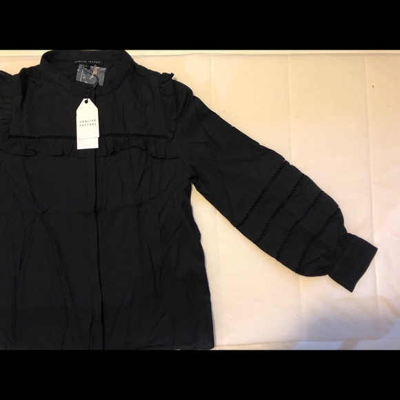 English Factory Ruffle Puff Sleeves Top - Picture 3 of 4